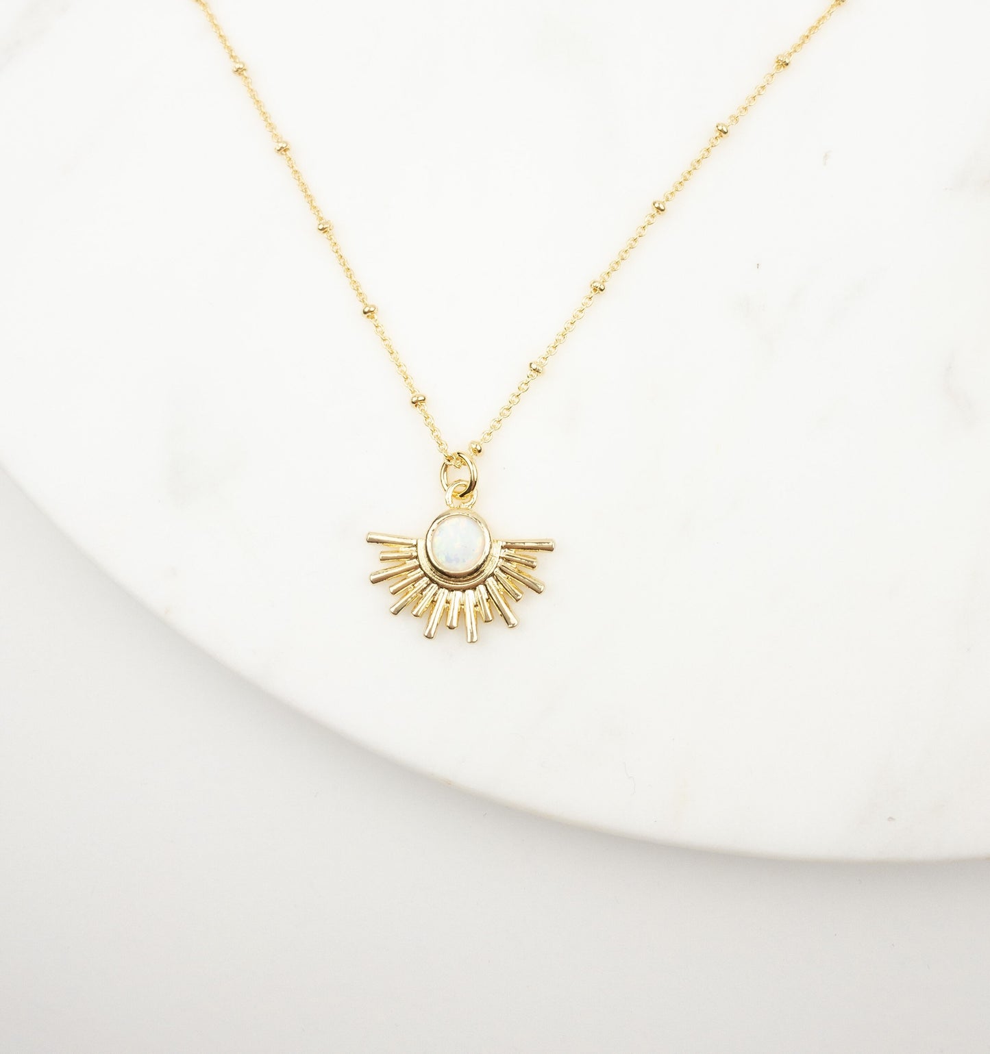Opal Sun necklace