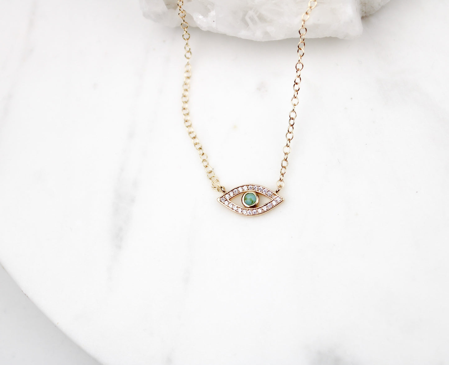Evil Eye Necklace Turquoise