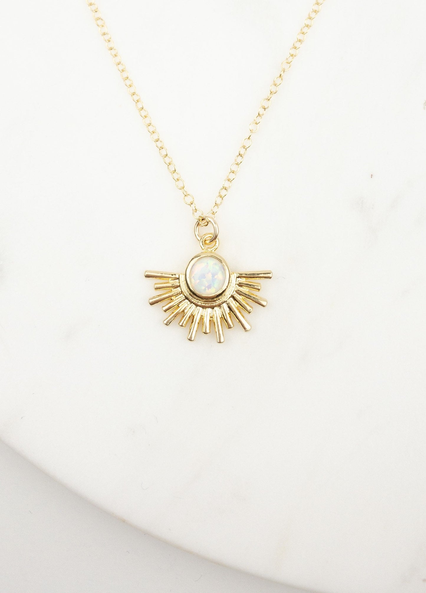 Opal Sun necklace