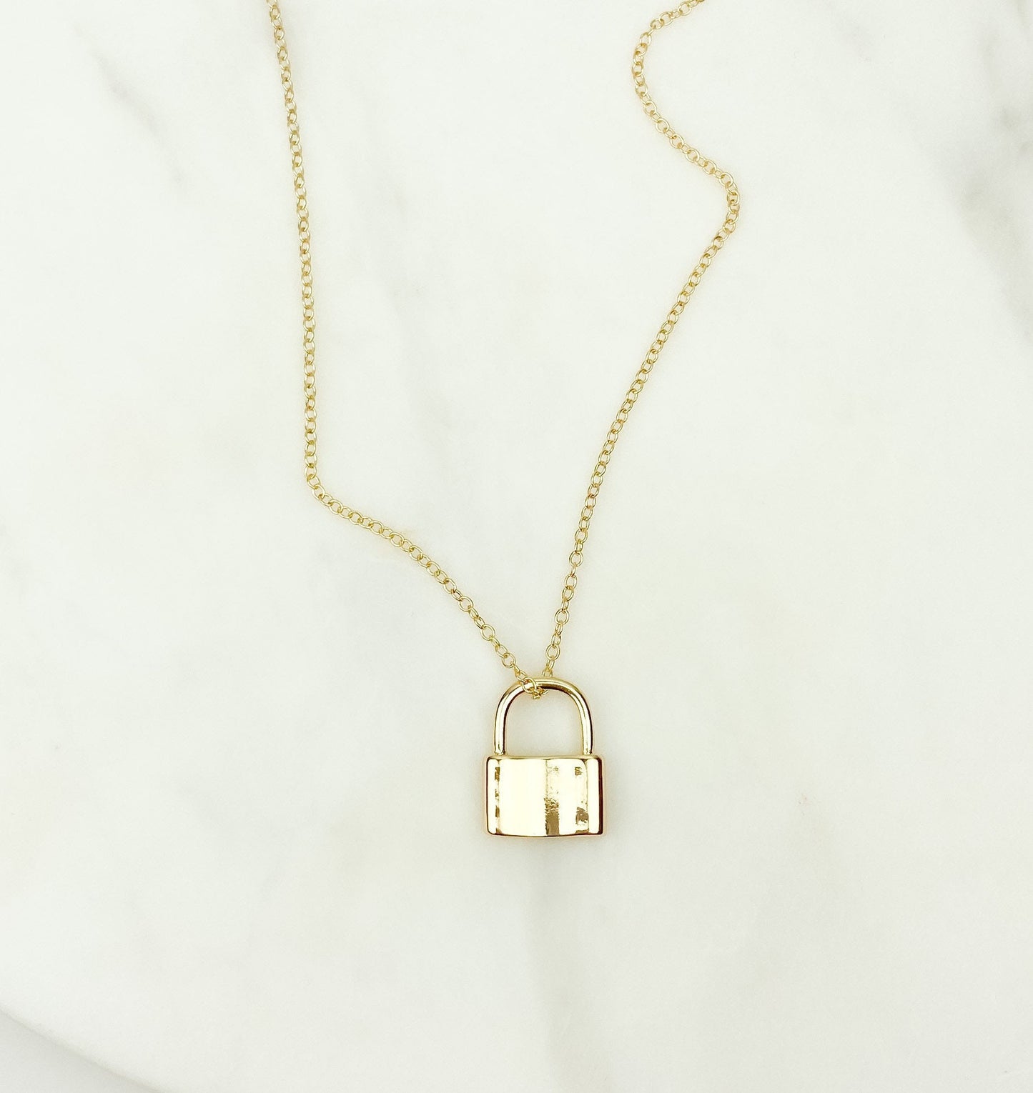 Lock necklace, padlock necklace, lg gold necklace, dainty necklace, mini padlock necklace, gold filled necklace, long padlock necklace