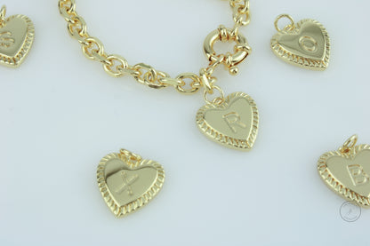 Heart Charm Bracelet