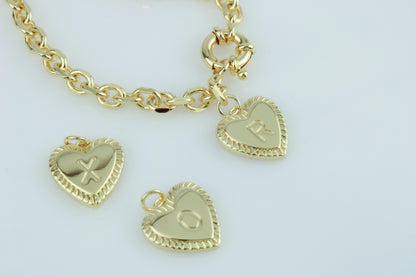 Heart Charm Bracelet