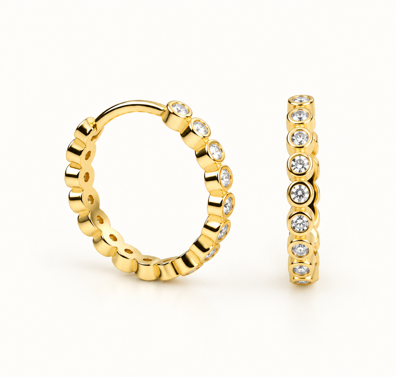Mini CZ Hoop Earrings