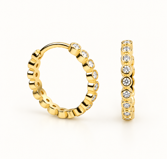 Mini CZ Hoop Earrings