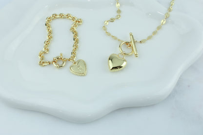 Heart Charm Bracelet