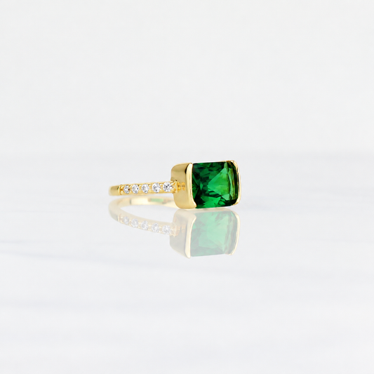 Emerald Statement Ring
