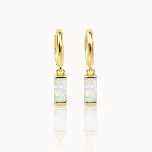 Baguette Hoop Earrings