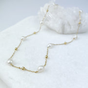 Pearl chain necklace