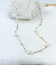 Pearl chain necklace
