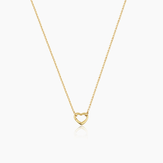 Heart Charm Ring Necklace