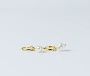 Freshwater Pearl Hoop Earrings