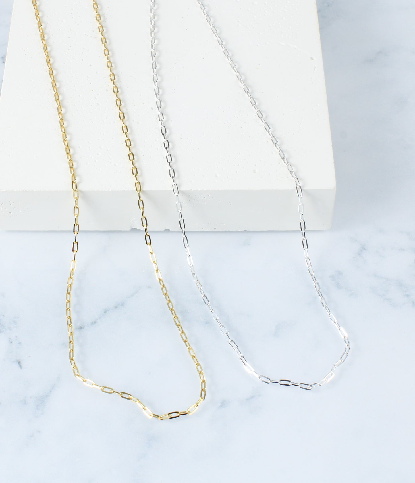 Mini Paperclip Chain Necklace