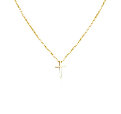 Sterling Silver Tiny Cross Necklace