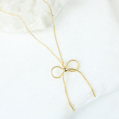 Liquid Bow Necklace