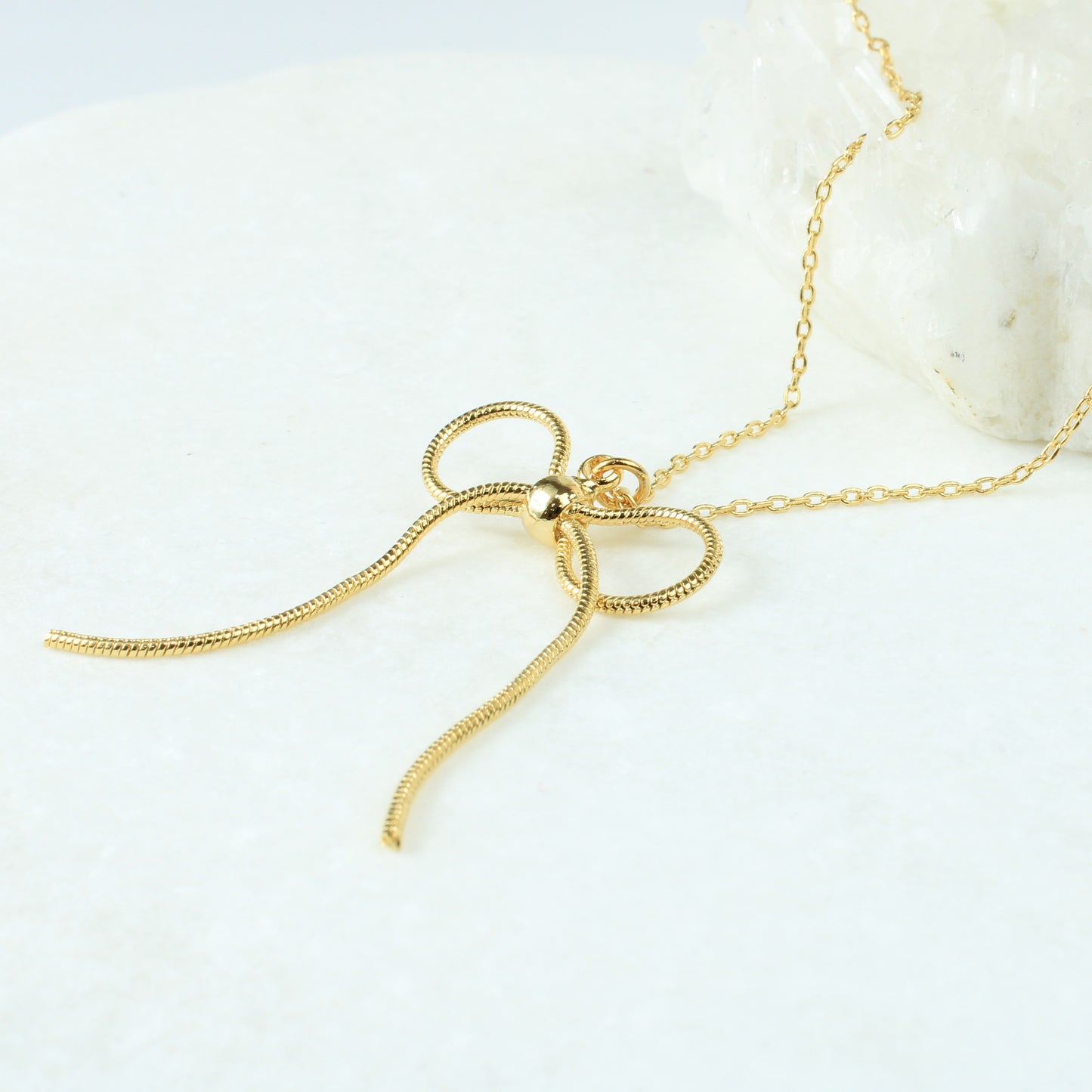 Liquid Bow Necklace