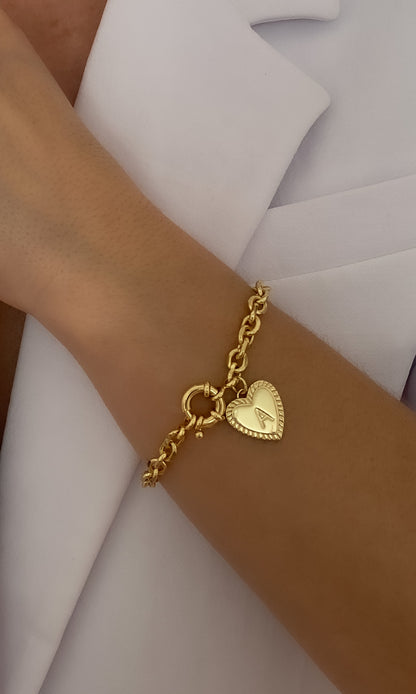 Heart Charm Bracelet