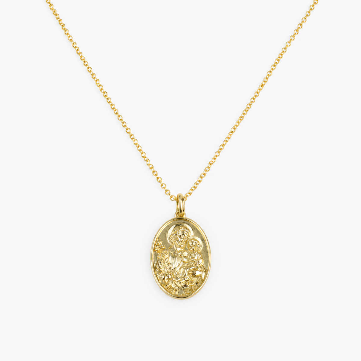 14K Gold St Joseph Necklace, Gold necklace, necklaces for women, Saint jewelry, necklace, Protection Necklace, Faith Jewelry, Gift for her