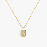 Initial Tag Necklace