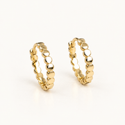2mm Flat Dot Hoop Earrings