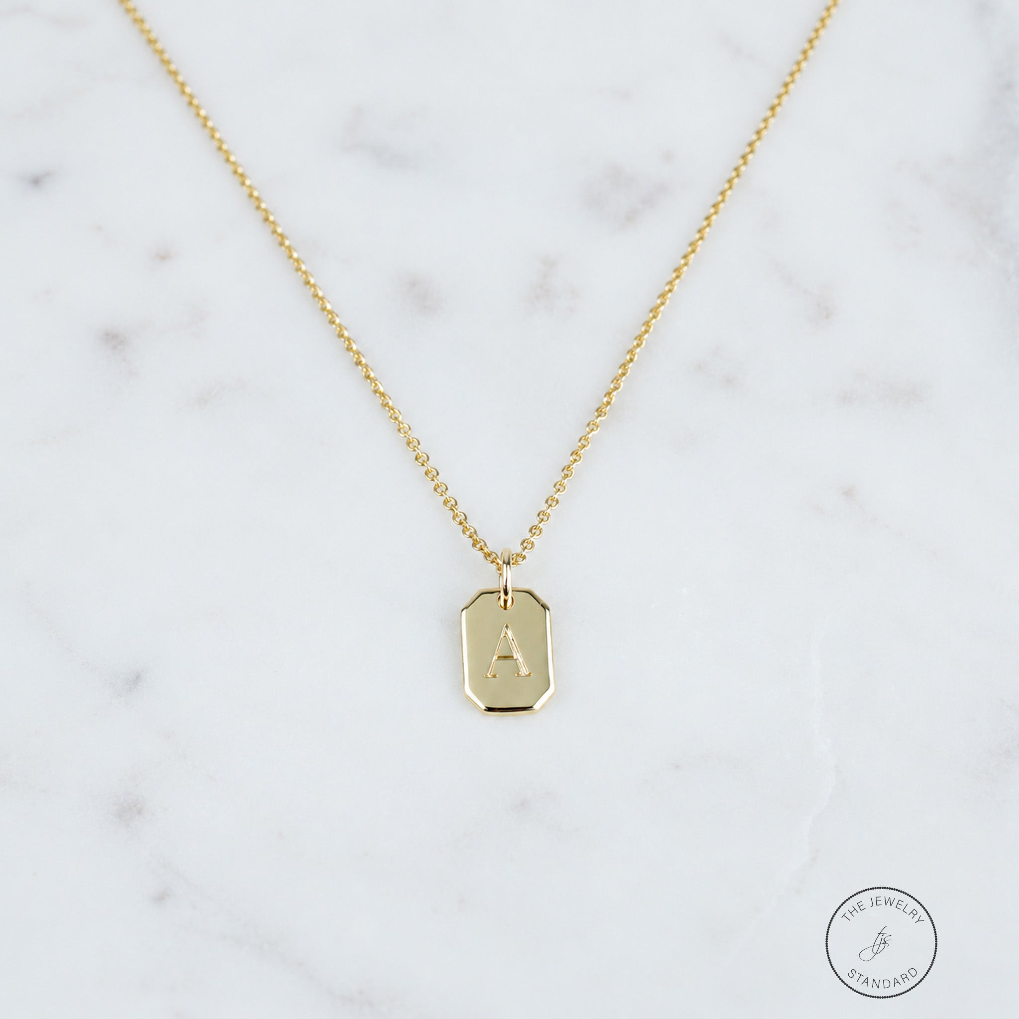 Initial Tag Necklace
