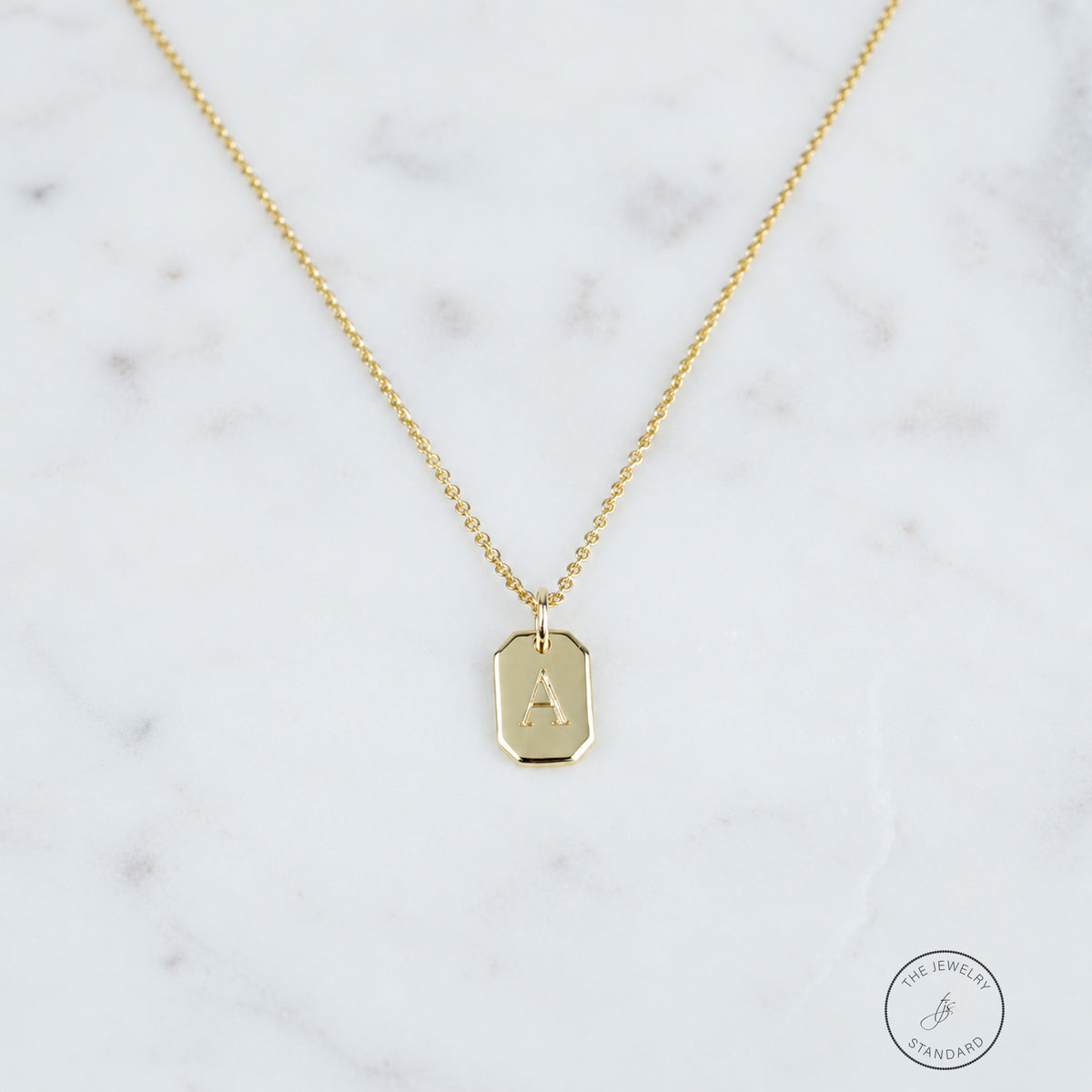 Initial Tag Necklace