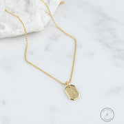 Initial Tag Necklace
