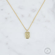 Initial Tag Necklace