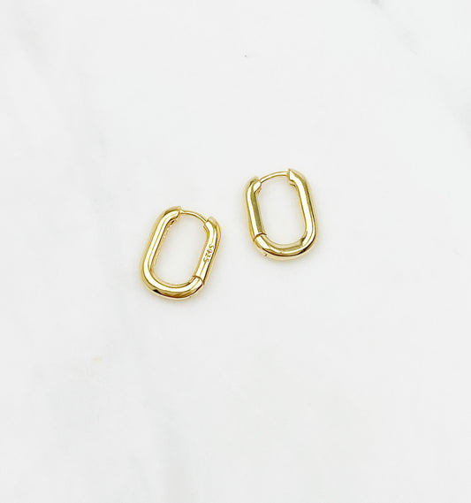 Small Paperclip Hoops