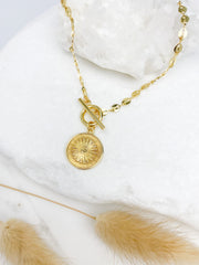 Sun Toggle Necklace