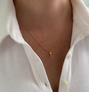 Tiny Cross Necklace