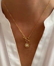 Opal Toggle Necklace