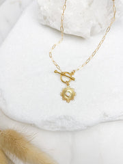 Opal Toggle Necklace