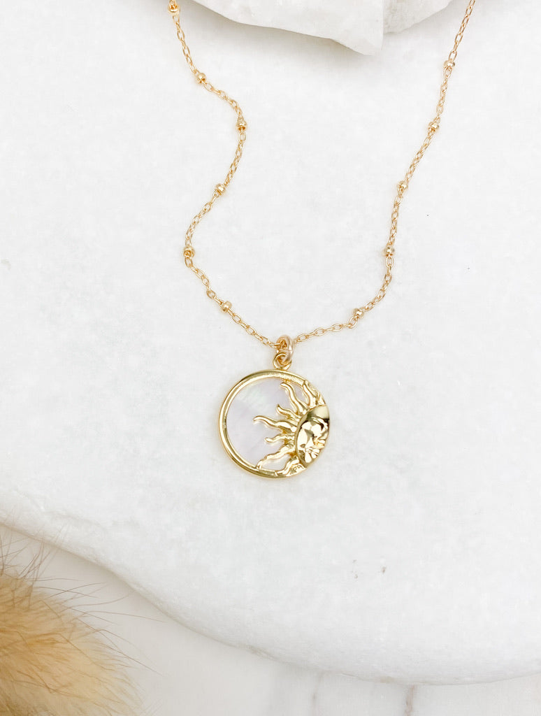 Pearl Sun Necklace