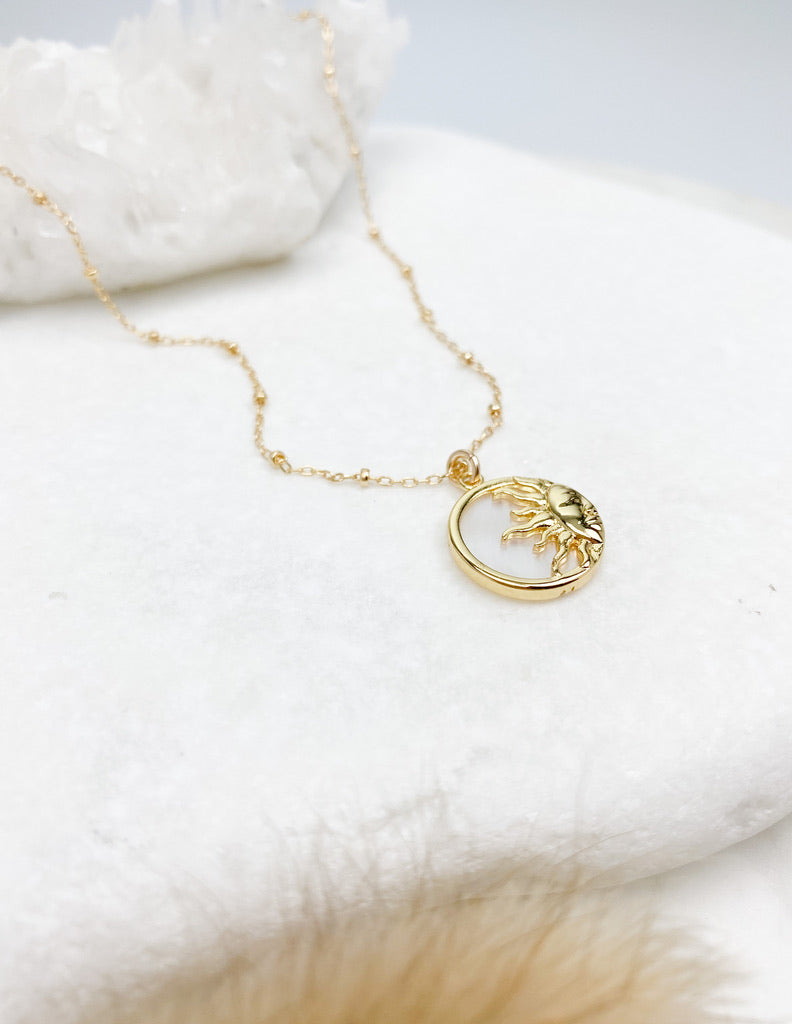 Pearl Sun Necklace