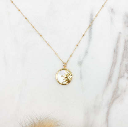 Pearl Sun Necklace