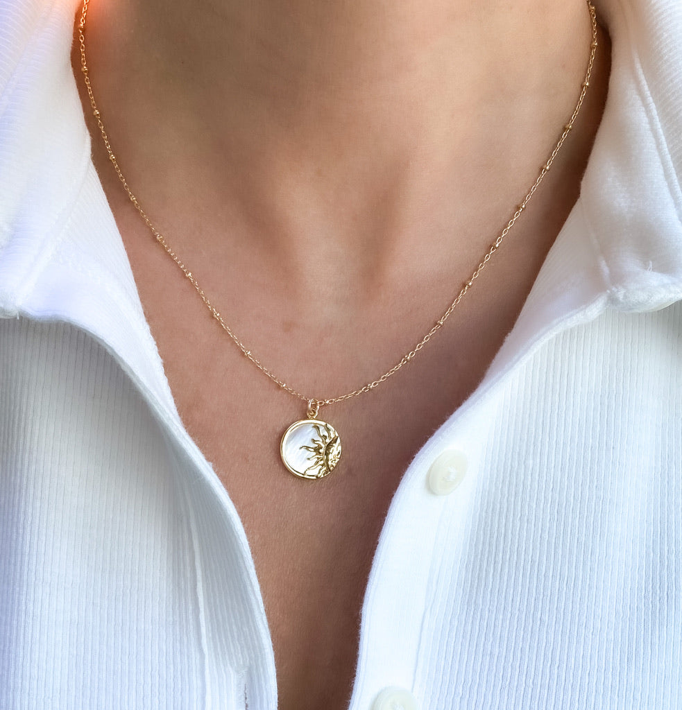 Pearl Sun Necklace