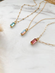 Baguette Necklace
