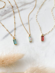 Baguette Necklace