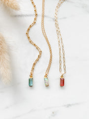 baguette necklace
