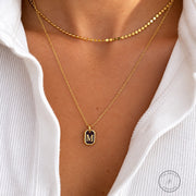 Initial Tag Necklace