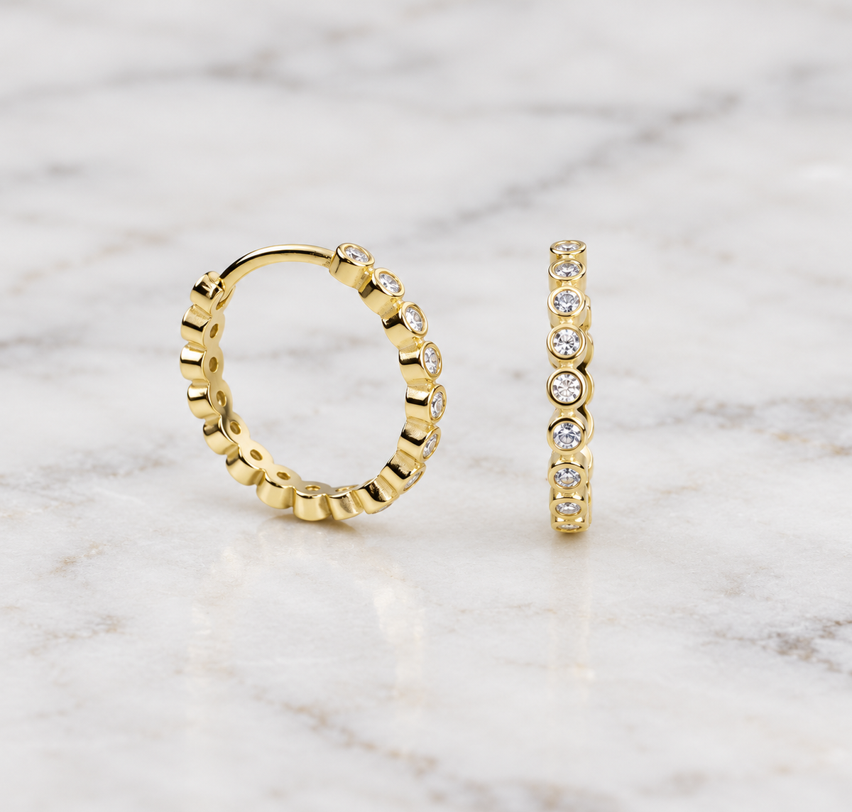 Mini CZ Hoop Earrings