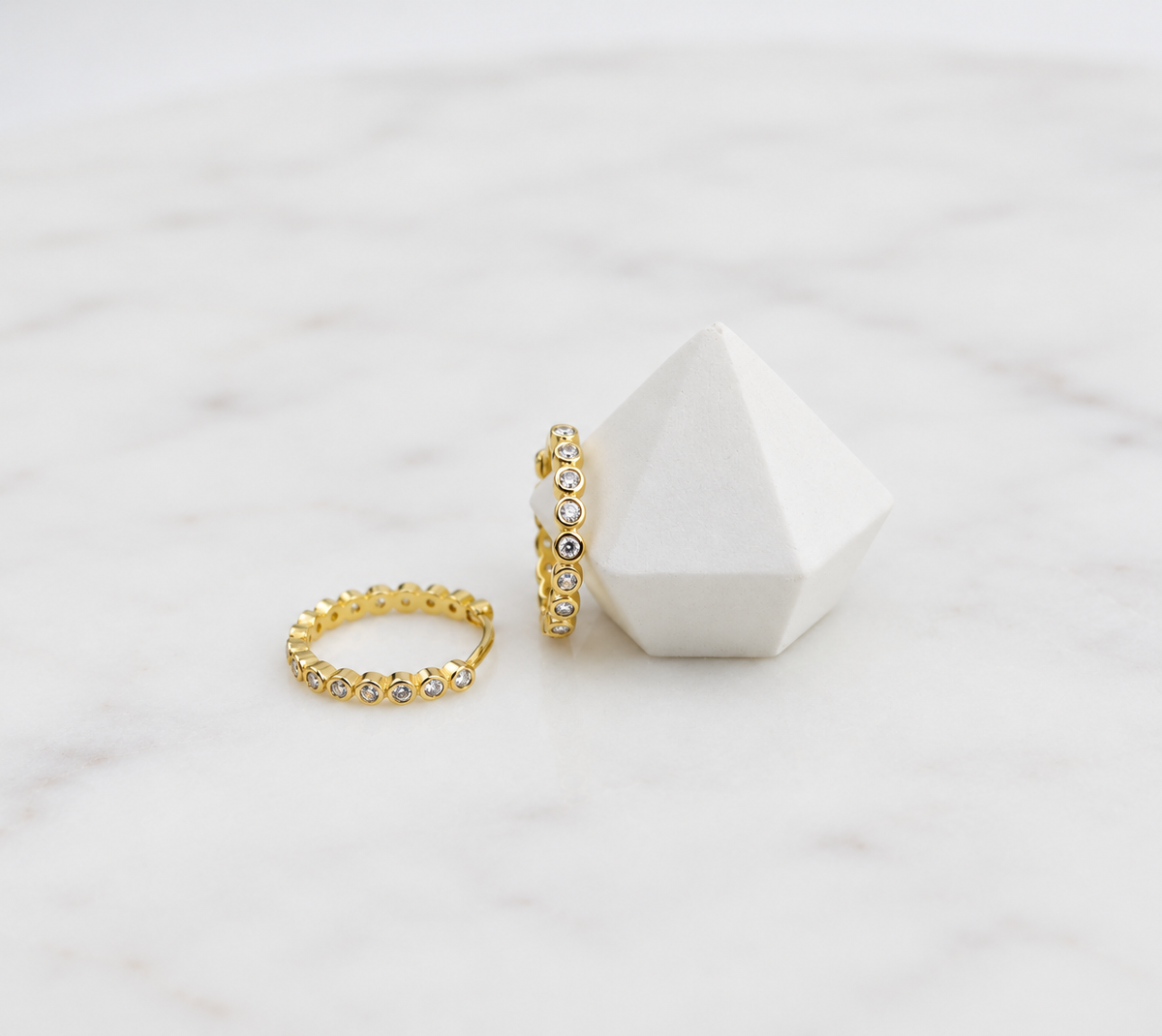Mini CZ Hoop Earrings