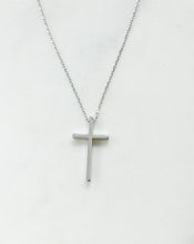 Load image into Gallery viewer, Silver cross necklace
