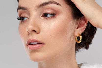 Gold hoop Earrings