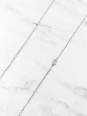Sideways Initial Necklace