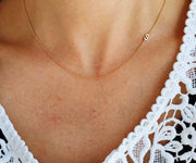 Sideways Initial Necklace