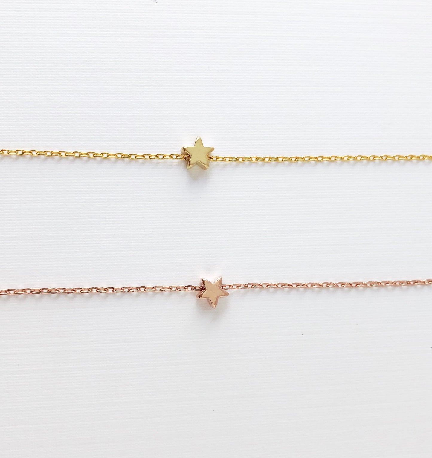 Simple necklace, friend star necklace, Gold necklace, Rose gold necklace, celestial jewelry, Dainty star jewelry, Layering necklace,