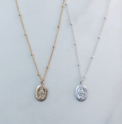 Oval Mary Necklace