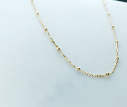 Simple Necklace, dainty necklace, layering necklace, chain necklace, gold Filled necklace, everyday necklace, gold necklace, jewelry, gift