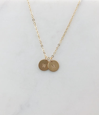 Personalized gift, Mothers Day gift , initial necklace, Gold necklace, bridesmaid gifts, simple necklace, gift for women, dainty jewelry